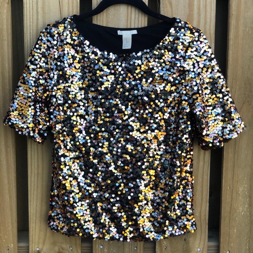 H&M Sequin Top